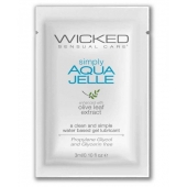 Гель-лубрикант Simply Aqua Jelle - 3 мл. - Wicked - купить с доставкой в Санкт-Петербурге