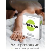 Ультратонкие презервативы Bariera Ultra Thin - 3 шт. - Bariera - купить с доставкой в Санкт-Петербурге