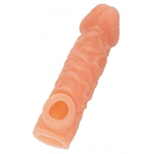 Телесная закрытая насадка с шершавой головкой Cock Sleeve Size M - 15,6 см. - KOKOS - в Санкт-Петербурге купить с доставкой