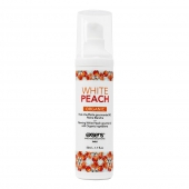 Разогревающее массажное масло Gourmet White Peach Organic с органическими ингредиентами - 50 мл. - Exsens - купить с доставкой в Санкт-Петербурге
