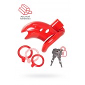 Красный мужской пояс верности из пластика - ToyFa - купить с доставкой в Санкт-Петербурге