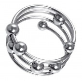 Большое металлическое кольцо под головку пениса - ToyFa - купить с доставкой в Санкт-Петербурге