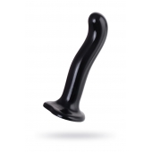 Черный стимулятор для пар P G-Spot Dildo Size L - 19 см. - Strap-on-me - в Санкт-Петербурге купить с доставкой