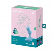 Голубой анальный вибростимулятор Deep Driver - 11,2 см. - Satisfyer - в Санкт-Петербурге купить с доставкой