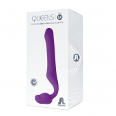 Лиловый безремневой страпон Queens M - Adrien Lastic - купить с доставкой в Санкт-Петербурге