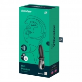 Черный анальный вибратор Hot Passion с функцией нагрева - Satisfyer - в Санкт-Петербурге купить с доставкой
