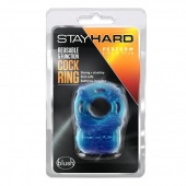 Голубое эрекционное виброкольцо Reusable 5 Function Cock Ring - Blush Novelties - в Санкт-Петербурге купить с доставкой