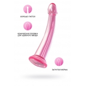 Розовый нереалистичный фаллоимитатор Jelly Dildo L - 20 см. - Toyfa Basic