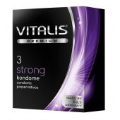 Презервативы с утолщенной стенкой VITALIS PREMIUM strong - 3 шт. - Vitalis - купить с доставкой в Санкт-Петербурге