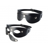 Черная кожаная маска  Новичок - Sitabella - купить с доставкой в Санкт-Петербурге