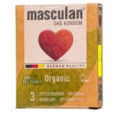 Экологически чистые презервативы Masculan Organic - 3 шт. - Masculan - купить с доставкой в Санкт-Петербурге