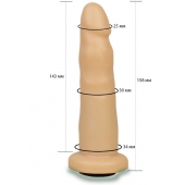 Телесная насадка Harness - 15,8 см. - LOVETOY (А-Полимер) - купить с доставкой в Санкт-Петербурге
