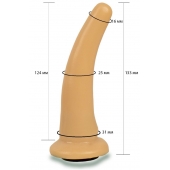 Телесная гладкая насадка Harness - 13,3 см. - LOVETOY (А-Полимер) - купить с доставкой в Санкт-Петербурге