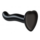 Черный фаллоимитатор-насадка Strap-On-Me P G spot Dildo size S - 16,4 см. - Strap-on-me - купить с доставкой в Санкт-Петербурге