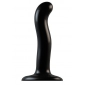 Черный фаллоимитатор-насадка Strap-On-Me P G spot Dildo size S - 16,4 см. - Strap-on-me - купить с доставкой в Санкт-Петербурге