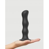 Черная насадка Strap-On-Me Dildo Geisha Balls size XL - Strap-on-me - купить с доставкой в Санкт-Петербурге