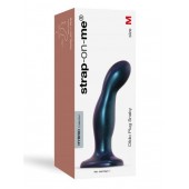 Темно-синяя насадка Strap-On-Me Dildo Plug Snaky size M - Strap-on-me - купить с доставкой в Санкт-Петербурге