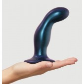 Темно-синяя насадка Strap-On-Me Dildo Plug Snaky size M - Strap-on-me - купить с доставкой в Санкт-Петербурге