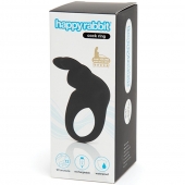 Черное эрекционное виброкольцо Happy Rabbit Rechargeable Rabbit Cock Ring - Happy Rabbit - в Санкт-Петербурге купить с доставкой