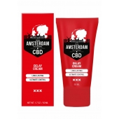 Крем-пролонгатор CBD from Amsterdam Delay Cream - 50 мл. - Shots Media BV - купить с доставкой в Санкт-Петербурге