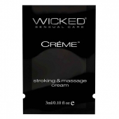 Крем для массажа и мастурбации Wicked Stroking and Massage Creme - 3 мл. - Wicked - купить с доставкой в Санкт-Петербурге