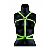 Портупея Body Harness с неоновым эффектом - размер L-XL - Shots Media BV - купить с доставкой в Санкт-Петербурге