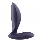 Фиолетовый анальный вибростимулятор Power Plug - Satisfyer - в Санкт-Петербурге купить с доставкой