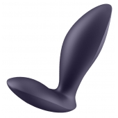 Фиолетовый анальный вибростимулятор Power Plug - Satisfyer - в Санкт-Петербурге купить с доставкой