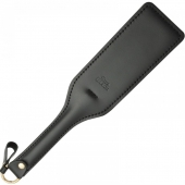 Черная кожаная шлепалка SitaBlack - 30 см. - Sitabella - купить с доставкой в Санкт-Петербурге
