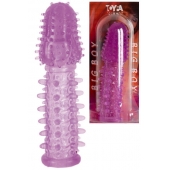 Фиолетовая насадка, удлиняющая половой член - 13,5 см. - Toyfa Basic - в Санкт-Петербурге купить с доставкой