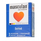 Презервативы с пупырышками Masculan Dotted - 3 шт. - Masculan - купить с доставкой в Санкт-Петербурге