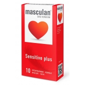 Презервативы Masculan Sensitive plus - 10 шт. - Masculan - купить с доставкой в Санкт-Петербурге