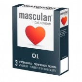 Презервативы увеличенного размера Masculan XXL - 3 шт. - Masculan - купить с доставкой в Санкт-Петербурге