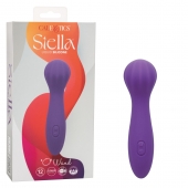 Фиолетовый вибромассажер Stella Liquid Silicone “O” Wand - 17,75 см. - California Exotic Novelties