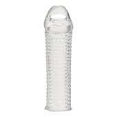 Текстурированная насадка на пенис Clear Textured Penis Enhancing Sleeve Extension - 16,5 см. - BlueLine - в Санкт-Петербурге купить с доставкой