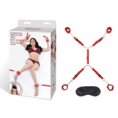 Красная фиксация на матрас Classic Bedspreader - Lux Fetish - купить с доставкой в Санкт-Петербурге