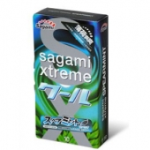 Презервативы Sagami Xtreme Mint с ароматом мяты - 10 шт. - Sagami - купить с доставкой в Санкт-Петербурге