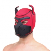 Красная неопреновая БДСМ-маска Puppy Play - Сима-Ленд - купить с доставкой в Санкт-Петербурге