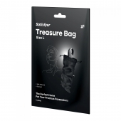 Черный мешочек для хранения игрушек Treasure Bag L - Satisfyer - купить с доставкой в Санкт-Петербурге