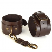 Коричневые наручники IDEAL - Sitabella - купить с доставкой в Санкт-Петербурге