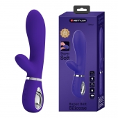 Фиолетовый вибростимулятор-кролик Thomas - 20,5 см. - Baile