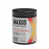 Анатомические презервативы MAXUS Sensual - 15 шт. - Maxus - купить с доставкой в Санкт-Петербурге