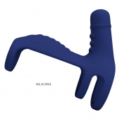 Синяя вибронасадка на пенис Vibrating Penis Sling - Baile - в Санкт-Петербурге купить с доставкой