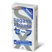 Презервативы Sagami Xtreme Ultrasafe с двойным количеством смазки - 10 шт. - Sagami - купить с доставкой в Санкт-Петербурге