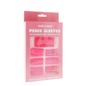 Набор из 7 розовых насадок на пенис ONE-A-DAY PENIS SLEEVES PINK - Seven Creations - в Санкт-Петербурге купить с доставкой
