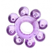 Мягкая фиолетовая гелевая насадка - Toyfa Basic - в Санкт-Петербурге купить с доставкой