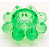 Зеленое эрекционное кольцо-цветок - Toyfa Basic - в Санкт-Петербурге купить с доставкой