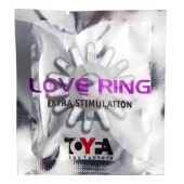 Прозрачное гелевое эрекционное кольцо с шипиками - Toyfa Basic - в Санкт-Петербурге купить с доставкой