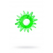 Зеленое эрекционное кольцо-солнце - Toyfa Basic - в Санкт-Петербурге купить с доставкой