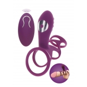 Фиолетовая эрекционная вибронасадка Halo Halo C-Ring Sleeve - Toy Joy - в Санкт-Петербурге купить с доставкой